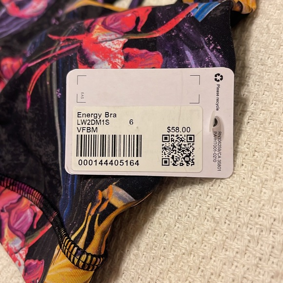 Lululemon Energy Bra - Veiled Floral Black Multi - Picture 4 of 5